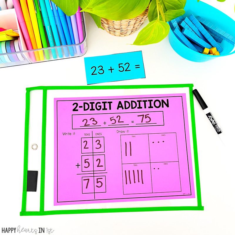 2 digit addition activities for 1st grade