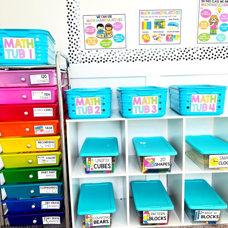 math manipulatives labels