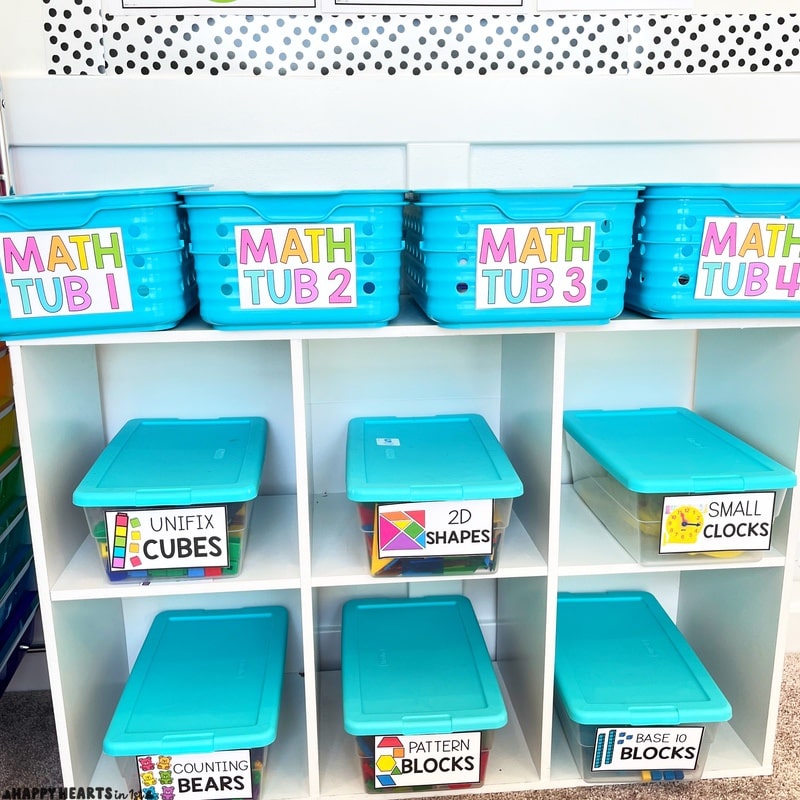 guided math 1st grade bins math center bins