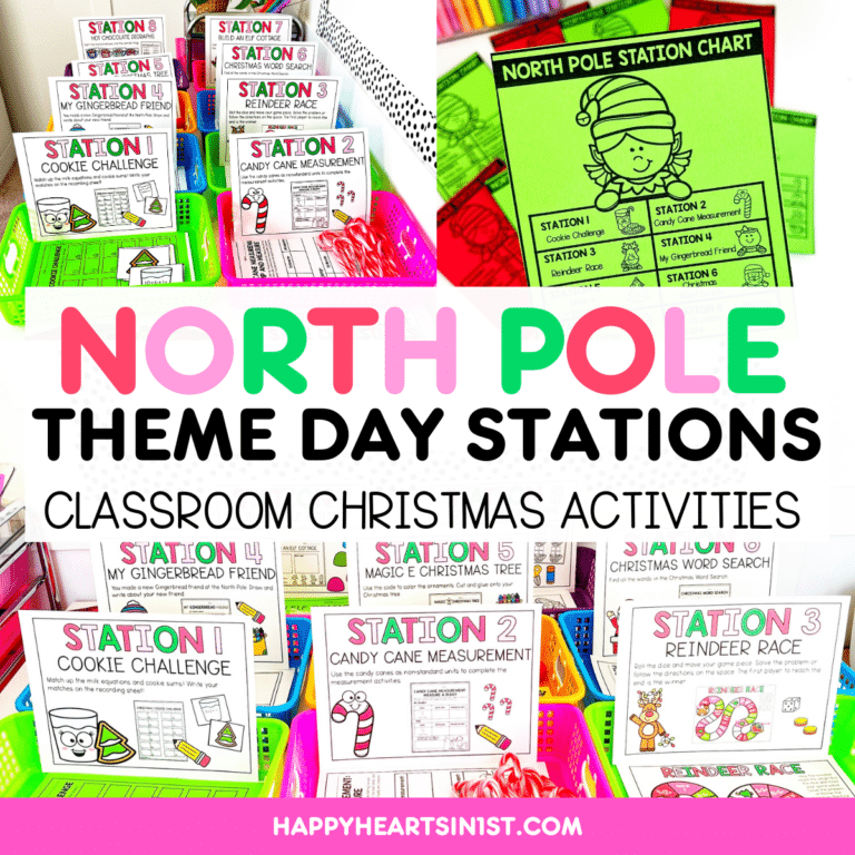 CLASSROOM CHRISTMAS ACTIVITIES NORTH POLE THEME DAY FIRST GRADE