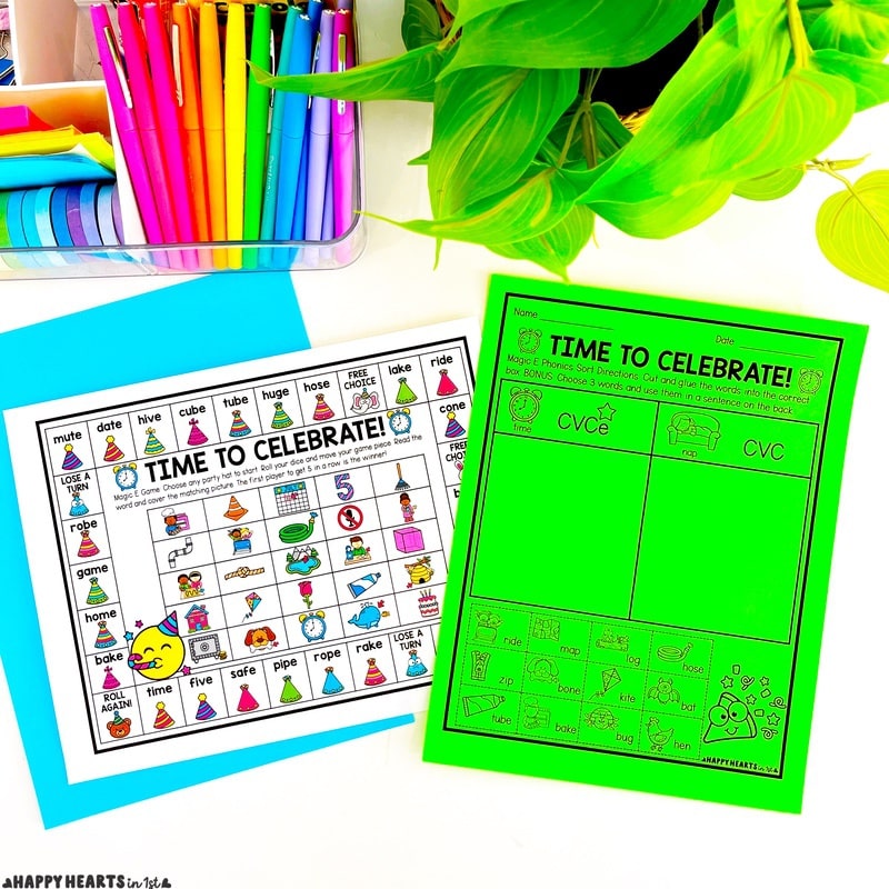 New Years Phonics Activities 1st grade