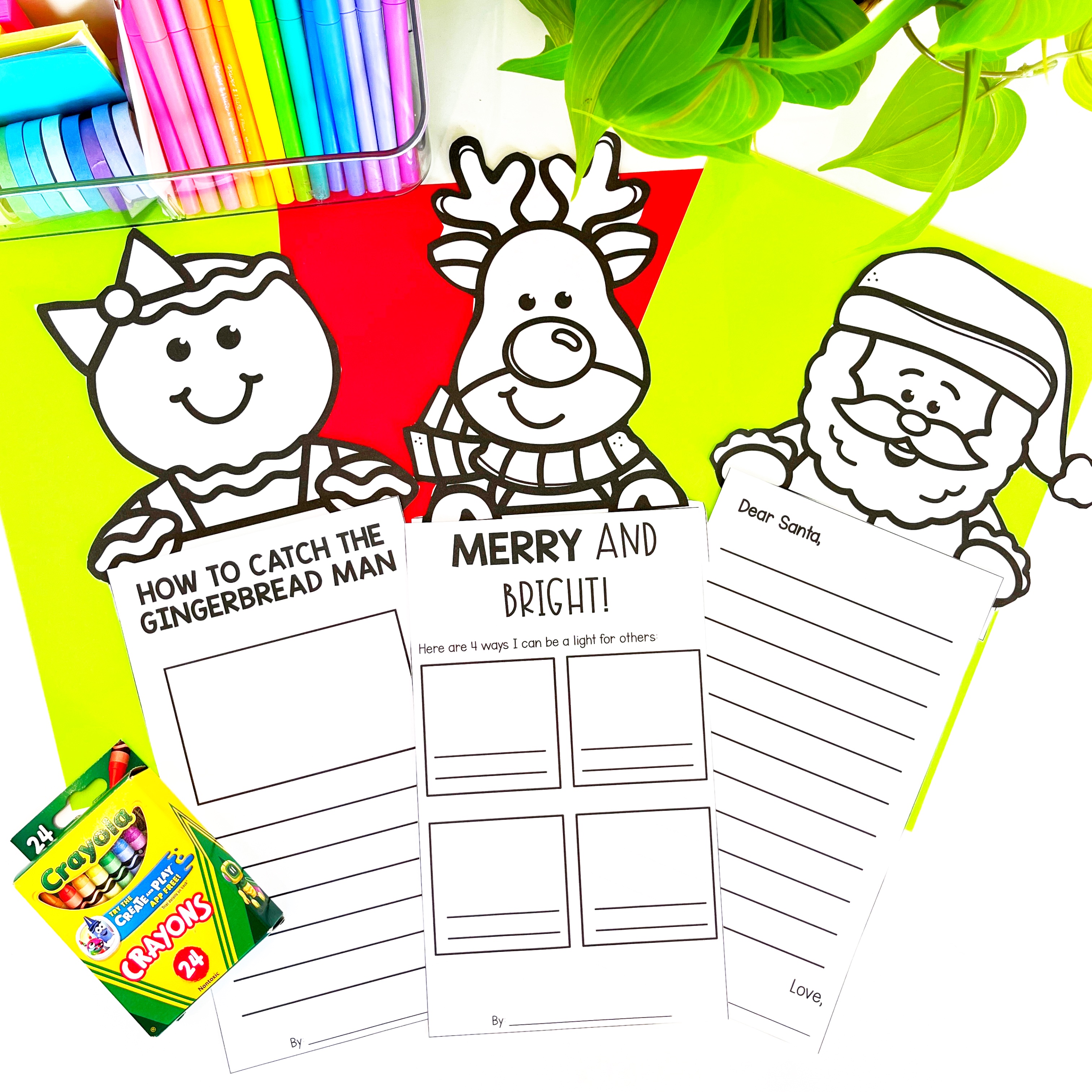 Christmas free writing crafts for 1st grade classroom activities