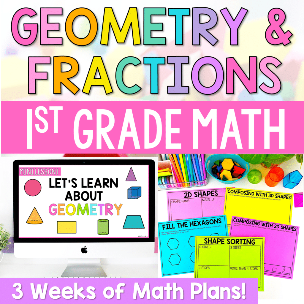 teaching 2d and 3d shapes in 1st grade activities