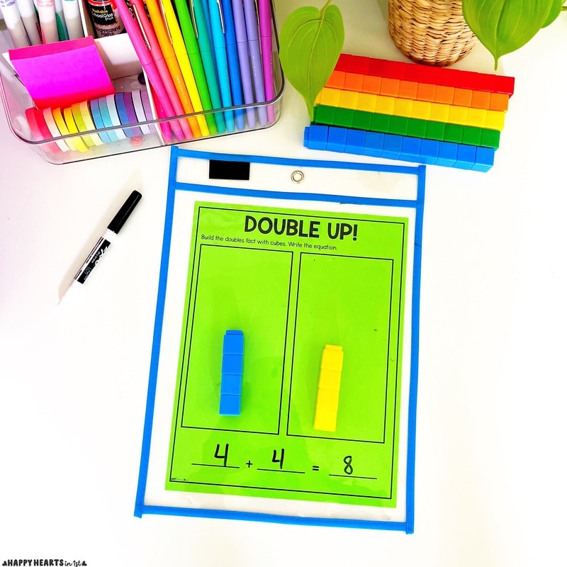 doubles and doubles +1 strategy 1st grade math centers and activities for small groups