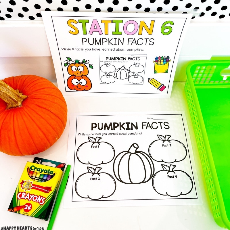 Pumpkin activities 1st grade 