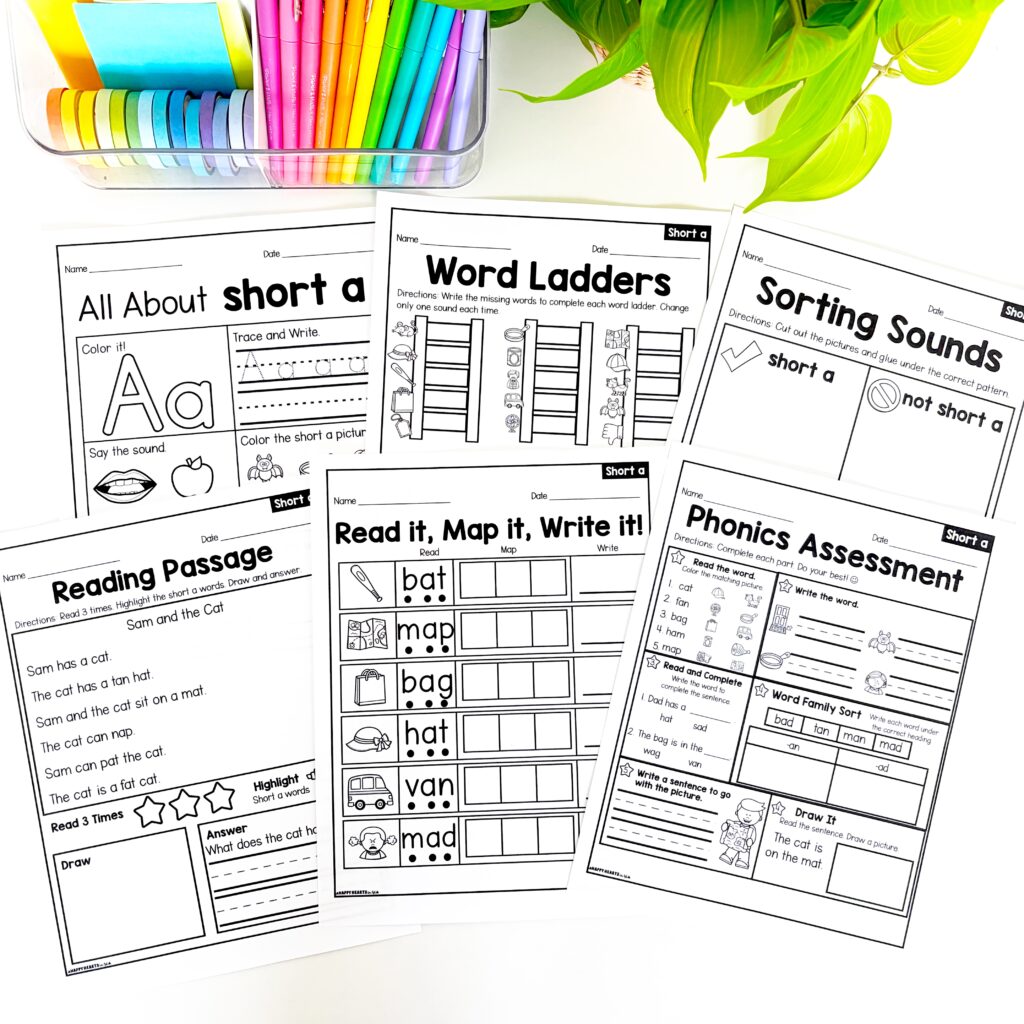 Phonics worksheets 1st grade