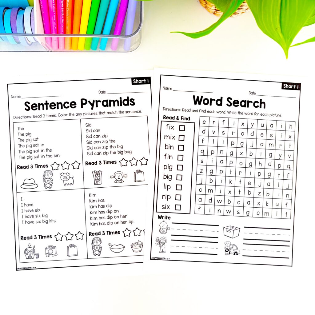 1st grade phonics worksheets posters and activities