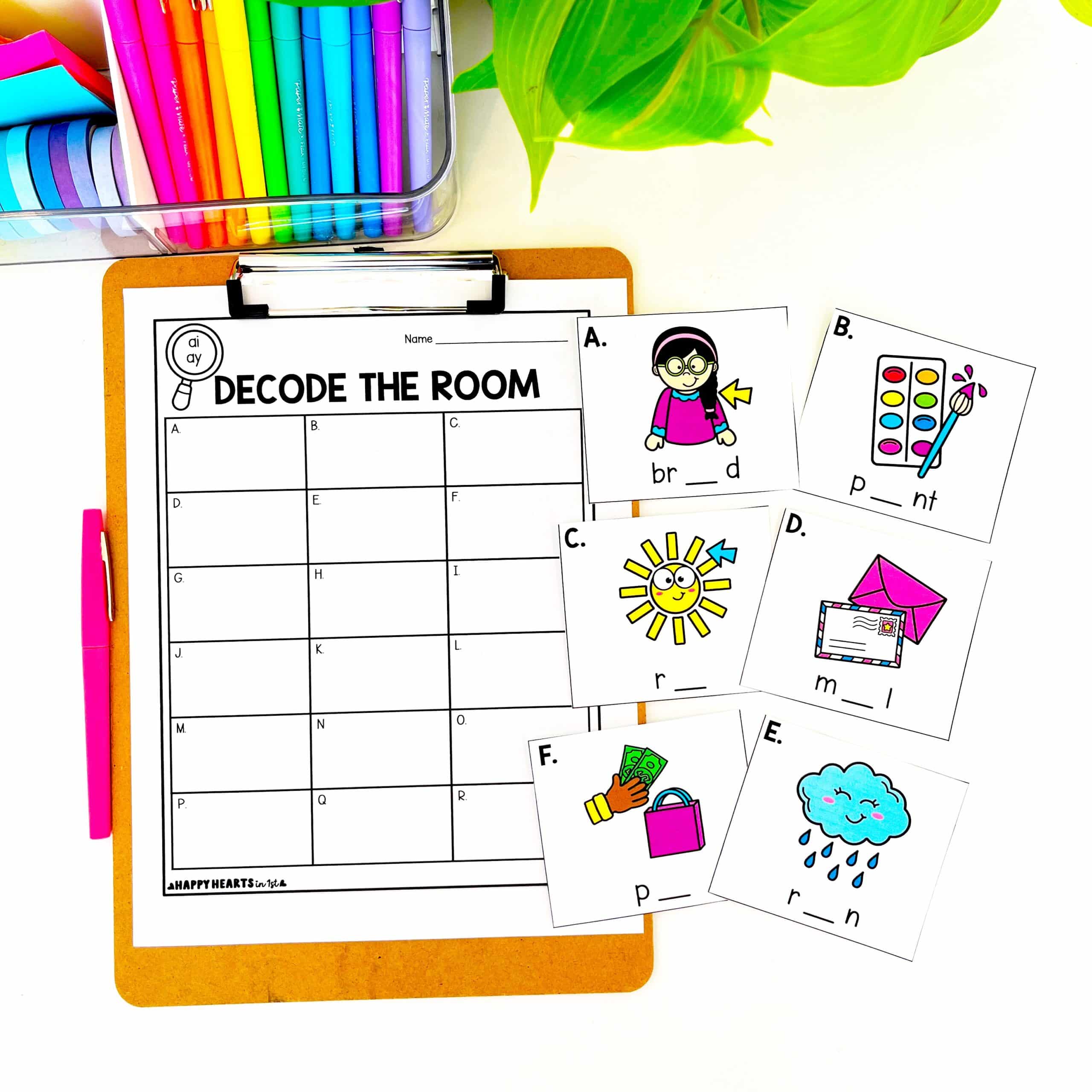 1st grade phonics posters and activities
