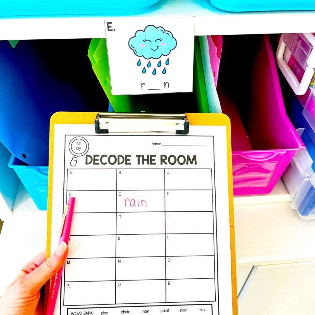 literacy centers 1st grade phonics write the room reading centers science of reading